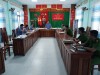 VKSND thị xã Điện Bàn tổ chức trình chiếu chứng cứ, tài liệu bằng hình ảnh tại cuộc họp liên ngành các cơ quan tiến hành tố tụng