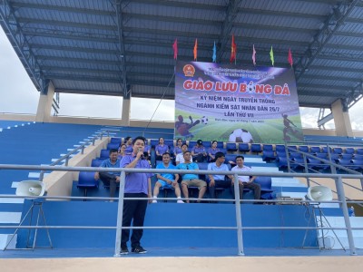 Viện Kiểm sát nhân dân thị xã Điện Bàn, tỉnh Quảng Nam tổ chức giao lưu bóng đá Kỷ niệm 63 năm Ngày truyền thống ngành Kiểm sát nhân dân
