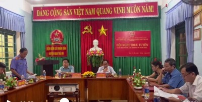 VKSND huyện phối hợp tổ chức họp liên ngành tố tụng giải quyết các vụ việc khó khăn, vướng mắc, tồn đọng trong thời gian qua