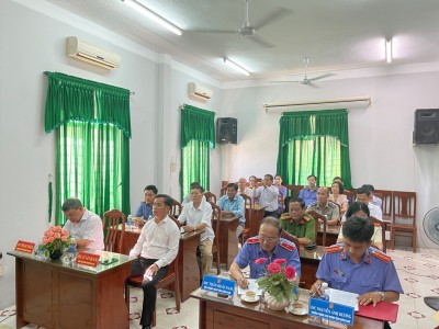 Lễ thông báo quyết định nghỉ hưu và công bố, trao quyết định bổ nhiệm Viện trưởng VKSND huyện Đại Lộc