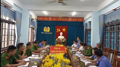 VKSND thành phố Tam Kỳ phối hợp tổ chức họp liên ngành hai cấp Viện kiểm sát – Cơ quan điều tra – Tòa án bàn giải quyết các vụ án hình sự phức tạp