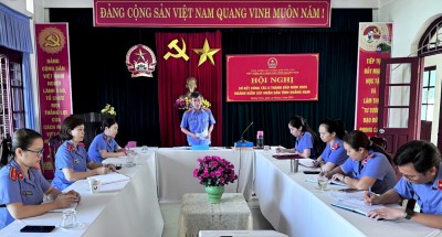 VKSND huyện Phú Ninh tổ chức Hội nghị sơ kết  công tác kiểm sát 6 tháng đầu năm 2025