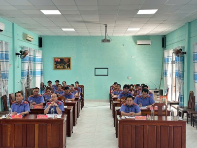 Viện kiểm sát nhân dân thị xã Điện Bàn tổ chức Hội nghị sơ kết công tác kiểm sát 6 tháng đầu năm 2025