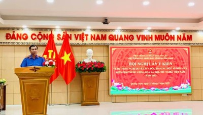 Viện kiểm sát nhân dân tỉnh Quảng Nam tổ chức Hội nghị lấy ý kiến dự thảo Nghị quyết sửa đổi, bổ sung một số điều của Hiến pháp năm 2013