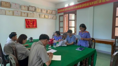 VKSND huyện Bắc Trà My trực tiếp kiểm sát công tác thi hành án dân sự tại Chi cục Thi hành án dân sự huyện Bắc Trà My