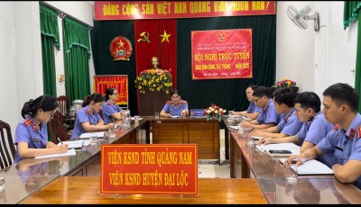 Viện kiểm sát nhân dân huyện Đại Lộc tổ chức phiên tòa rút kinh nghiệm vụ án dân sự