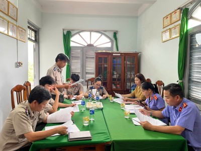 Viện kiểm sát nhân dân huyện Phước Sơn trực tiếp kiểm sát việc  tuân theo pháp luật trong thi hành án dân sự năm 2025 đối với  Chi cục thi hành án dân sự huyện Phước Sơn