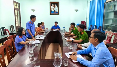 Viện kiểm sát nhân dân thành phố Hội An tổ chức họp tham vấn ý kiến giải quyết nguồn tin về tội phạm