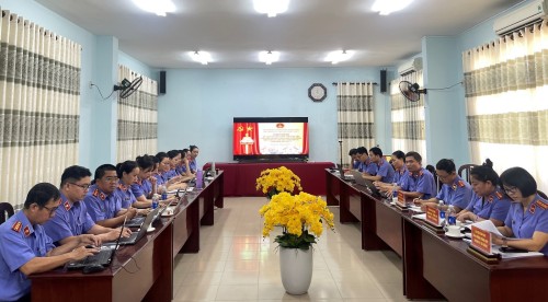 Khu vực 1 – Báo cáo với Lãnh đạo VKSND TP. Đà Nẵng về kết quả công tác 9 tháng đầu năm của đơn vị
