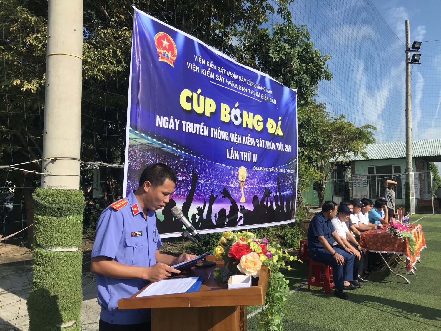 Công đoàn Viện Kiểm sát nhân dân thị xã Điện Bàn tổ chức giải bóng đá tranh “Cúp bóng đá ngày truyền thống VKSND lần thứ VI” năm 2022.