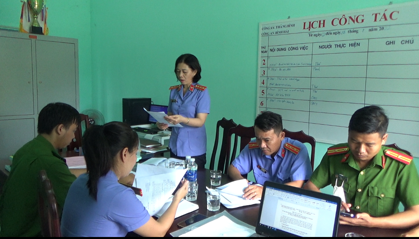 Viện KSND huyện Thăng Bình trực tiếp kiểm sát việc tiếp nhận, quyết tố giác, tin báo về tội phạm và kiến nghị khởi tố